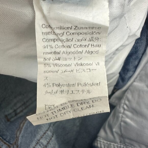 Shein Distressed Flare Women's size 4 Medium Wash Blue Denim Jeans - Picture 4 of 5